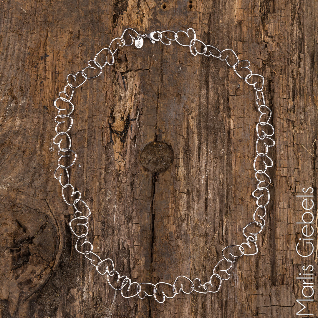 Marlis Giebels-handgemaakte juwelen-zilveren collier